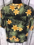 Men’s Large Hawaiian Shirt Hibiscus Rayon