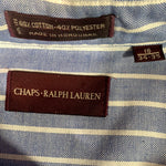 Men’s 16/34-35 Chaps Ralph Lauren LS Button Up Shirt Blue