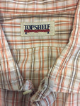 Men’s Top Shelf LS Dress Shirt Plaid 16x35.5