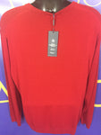 Men’s XL Hart SCHAFFNER Marx Merino Wool Sweater Red