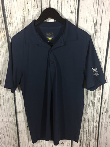 Greg Norman Men’s Golf Polo Small Wildfire Blue