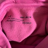 Kids Girls Youth Medium Under Armour Hoodie Sweater Pink ColdGear sweater