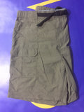 Men’s 44w Croft&Barrow Shorts Cargo Green Hiking Belt