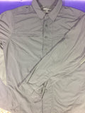 Men’s Large Eddie Bauer Sport LS Button Up Shirt Gray