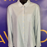 Women’s Large Tommy Hilfiger LS Button Up Shirt Blue