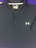 Men’s Medium Under Armour Polo Shirt Heatgear Blue Golf