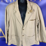 Men’s XL ORVIS Fishing Blazer Quality Jacket Tan