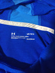 Men’s Large Under Armour Running LS Shirt Hooded Blue