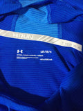 Men’s Large Under Armour Running LS Shirt Hooded Blue