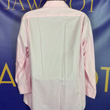 Men’s 17/34 HART SCHAFFNER MARX Button Up Dress Shirt Pink LS