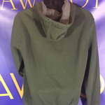 Men’s Large Eddie Bauer Fill Zip Hooded Sweater Green