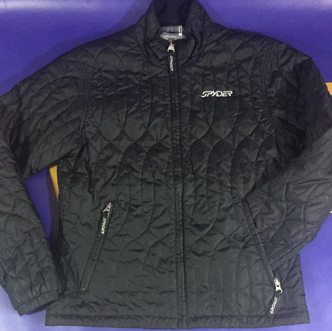 Women’s Medium (6) Spyder Jacket Black Full Zip