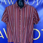 Men’s Medium Kuhl Button Up Shirt SS Western Red