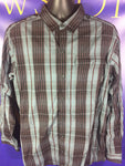 Men’s Large Columbia Button Up Shirt LS Plaid  OMNI