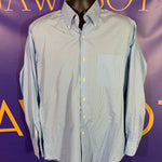 Men’s Medium Peter MILLAR Button Up Shirt LS Blue