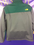 Men’s XXL North Face SoftShell Jacket Gray & Green APEX