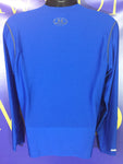 Men’s Large Under Armour Heatgear LS Shirt Fitted Blue