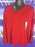 Men’s Large Hart SCHAFFNER Marx Merino Wool Sweater Red V-Neck