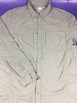 Men’s 2XL REI LS Sun Shirt Fishing Gray Button Up