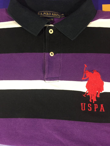 Men’s XXL USPA Polo Shirt Large Logo Purple