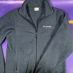 Men’s Small Columbia Full zip fleece Sweater Blue