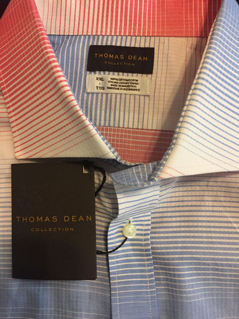 Men's XXL Thomas Dean LS Button Up Dress Shirt JAWSBOT Men's XXL Thomas Dean LS Button Up Dress Shirt JAWSBOT