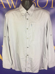 Men’s Large ORVIS Button Down Shirt LS Blue