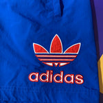 Men’s Small Adidas Shorts Blue Vintage Retro Large Flower Red Gold