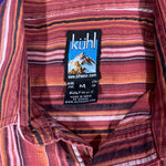 Men’s Medium Kuhl Button Up Shirt SS Western Red