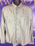 Men’s Large REI LS Shirt Green Fishing Outdoor Button Up