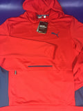 Men’s PUMA Hoodie DryCell Red XL, 2XL Moisture Wick Shirt Sweater