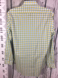 Men’s Large Medium Thomas Dean LS Dress Shirt Italian Fabric