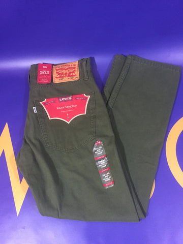 LEVI STRAUSS 502 Regular Taper 30x30 Stretch men’s Women’s Green Jeans