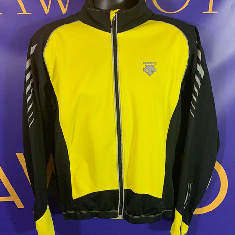 Men’s Medium DESCENTE Ski Jacket Yellow Reflective