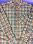 Men’s Large ROYAL ROBBINS LS Button Up Shirt Plaid Concealed