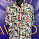 Men’s Large ST. CROIX Button Up Shirt Hawaiian SS 100% Rayon