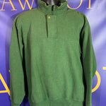 Men’s Large ORVIS 1/4 zip pullover Sweater Green Signature Collection Fishing