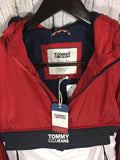 Men’s pullover 1/2 zip jacket Tommy red white