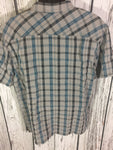 Men’s XL Columbia Button Up Shirt SS Plaid Hiking