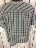 Men’s XL Columbia Button Up Shirt SS Plaid Hiking