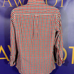 Men’s Small Chaps Ralph Lauren LS Button Up Shirt Plaid Red