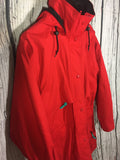 Men’s Small Vintage Eddie Bauer Rain Coat Gore-Tex Red