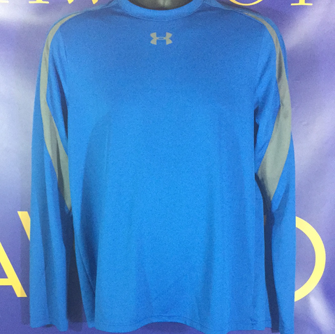 Men’s Medium Under Armour LS Shirt Heatgear Blue