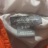 Kids 3-6 month Eddie Bauer snow suit full body Orange infant