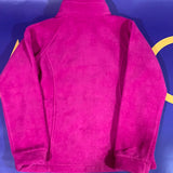 Kids Girls Youth Medium Columbia Fleece Sweater Full zip pink