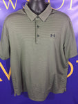 Men’s 2XL Under Armour Polo Shirt Heat Golf Green