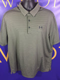 Men’s 2XL Under Armour Polo Shirt Heat Golf Green