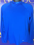 Men’s Large Under Armour Running LS Shirt Hooded Blue