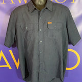 Men’s XL ORVIS Button Up Shirt Fishing Blue Breathable