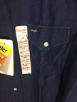 Men’s Wrangler Authentic Work Western 16x36 Shirt  Blue Jean